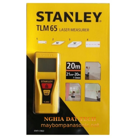 Máy đo khoảng cách tia laser 20m TLM65 Stanley